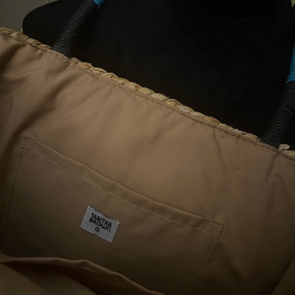 Colorful Handwoven Straw Tote Bag Tabitha Brown - Picture 3 of 4